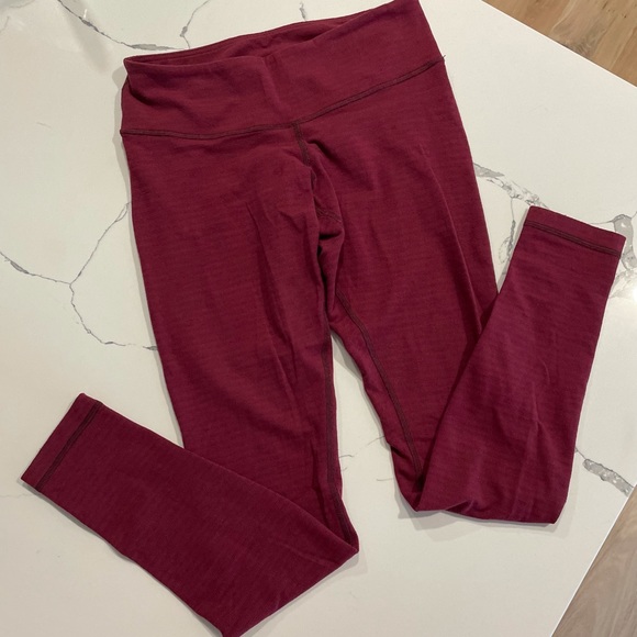 Burgundy Lululemon Leggings - Picture 2 of 7